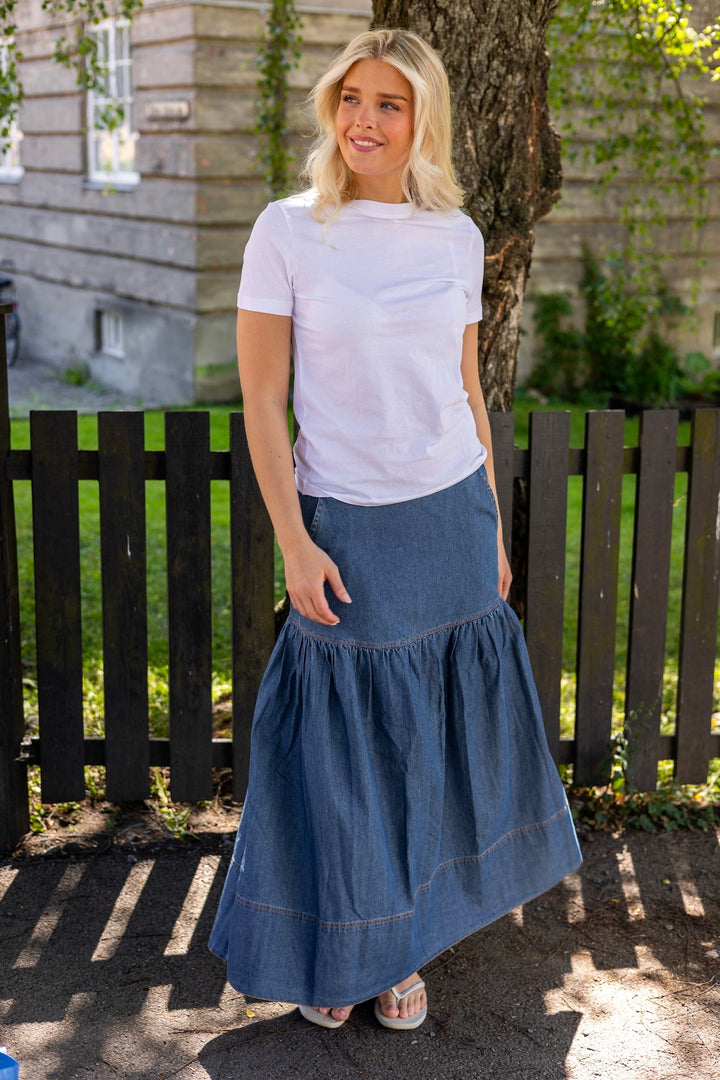Denim Classic Skirt French Blue | Skjørt | Smuk - Dameklær på nett