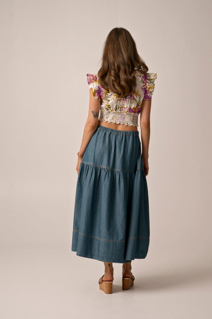 Denim Classic Skirt French Blue | Skjørt | Smuk - Dameklær på nett