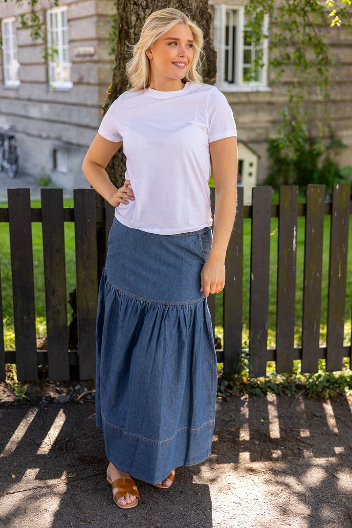 Denim Classic Skirt French Blue | Skjørt | Smuk - Dameklær på nett