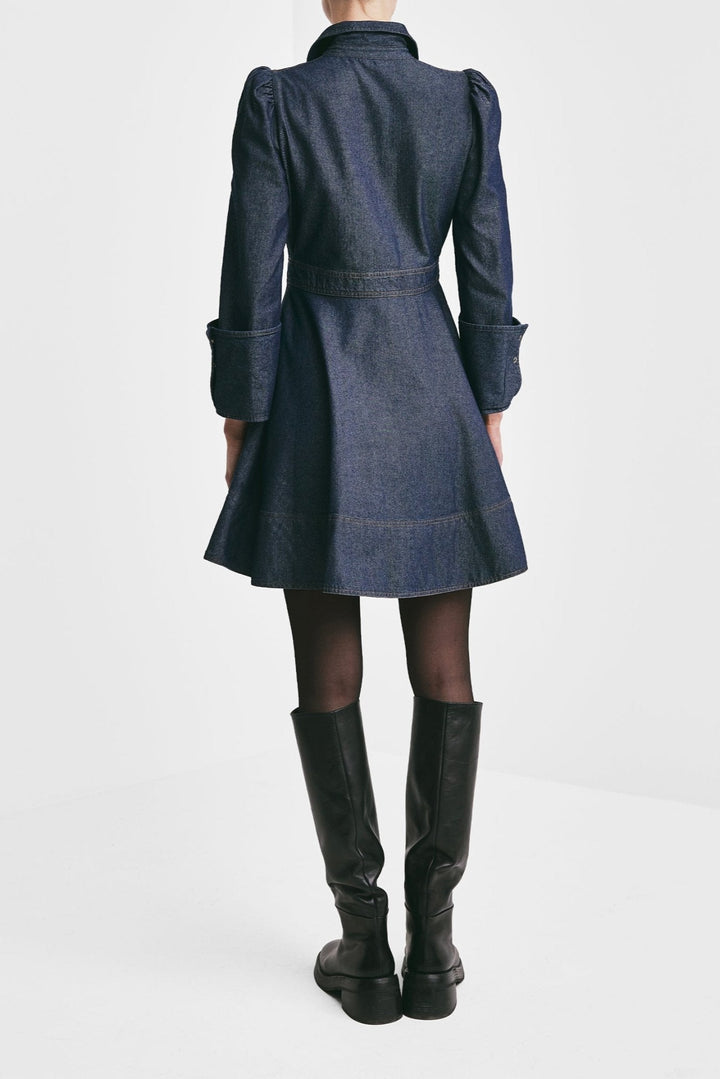 Denim Mini Dress Dark Blue | Kjoler | Smuk - Dameklær på nett