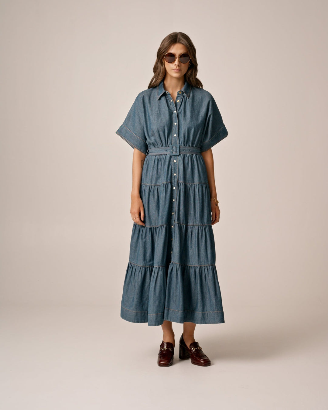 Denim Shirt Dress French Blue | Kjoler | Smuk - Dameklær på nett