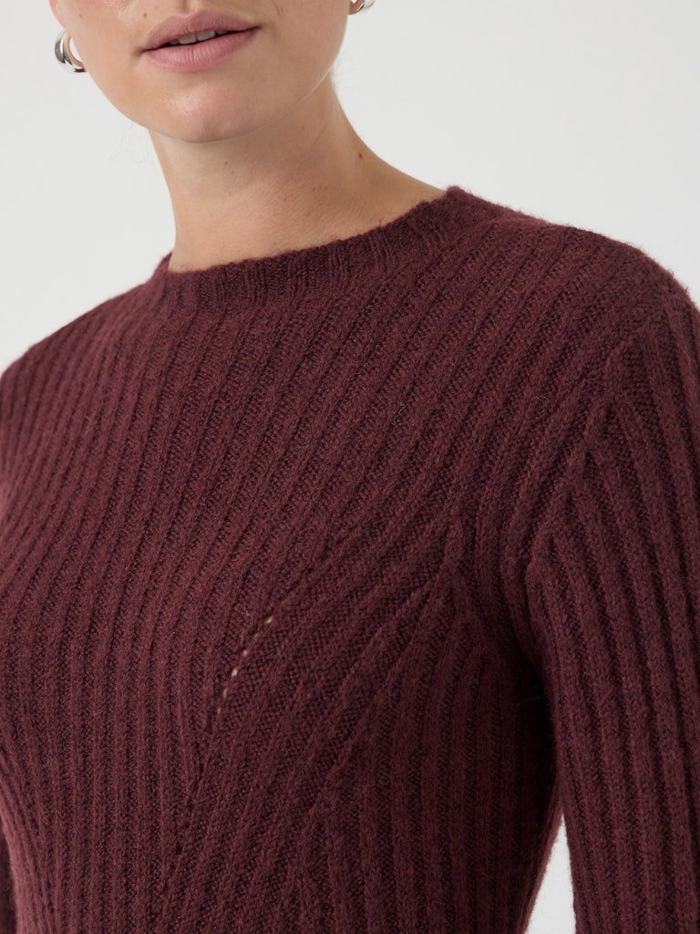 Dolly Ls Knit Dress Port Royale | Kjoler | Smuk - Dameklær på nett