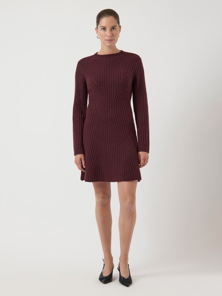 Dolly Ls Knit Dress Port Royale | Kjoler | Smuk - Dameklær på nett