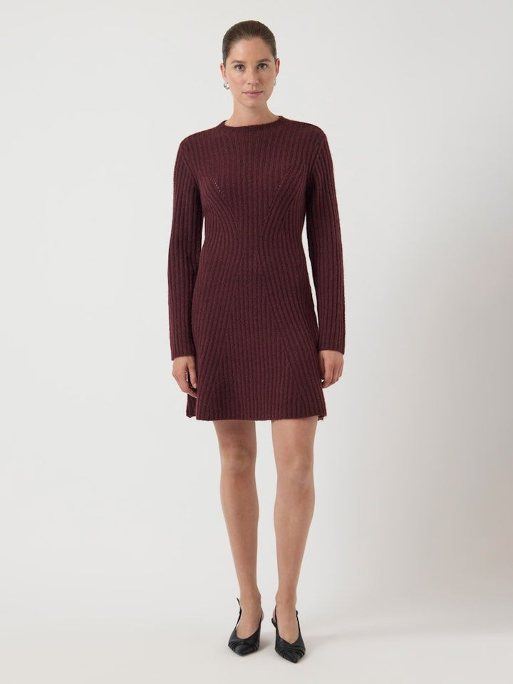 Dolly Ls Knit Dress Port Royale | Kjoler | Smuk - Dameklær på nett