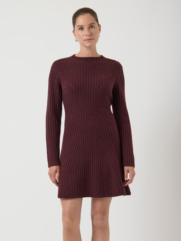 Dolly Ls Knit Dress Port Royale | Kjoler | Smuk - Dameklær på nett