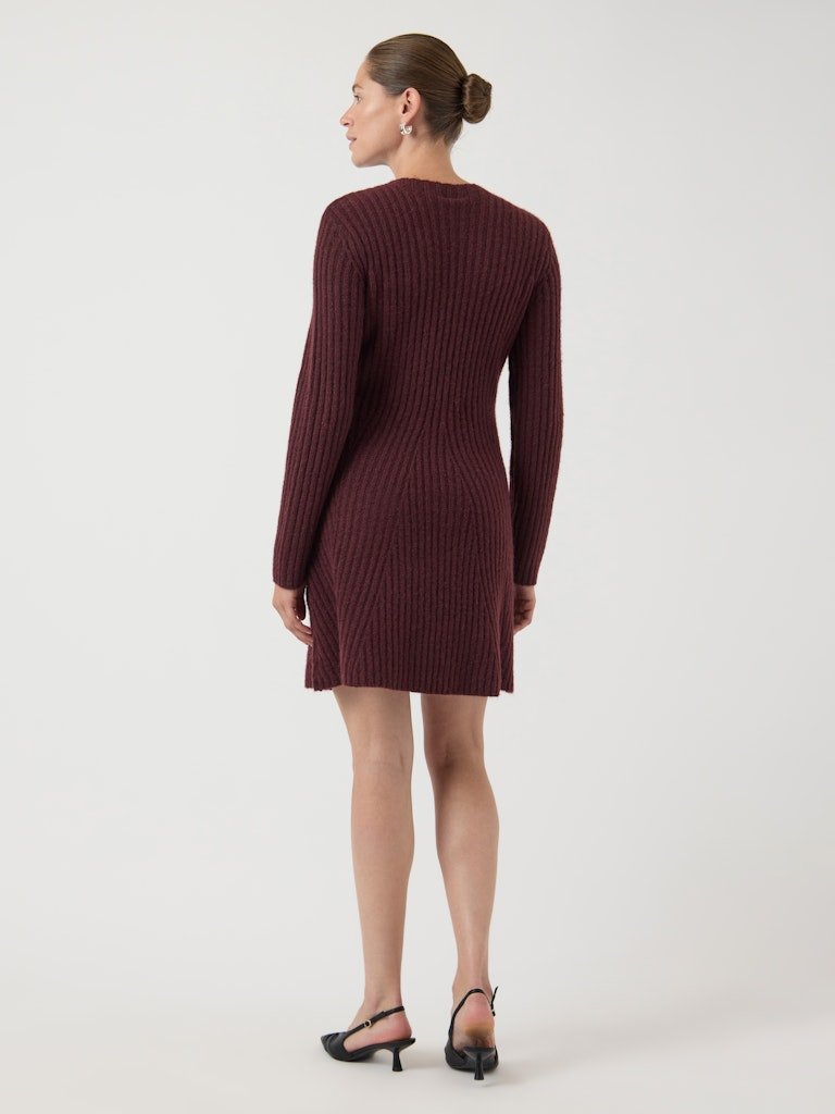 Dolly Ls Knit Dress Port Royale | Kjoler | Smuk - Dameklær på nett