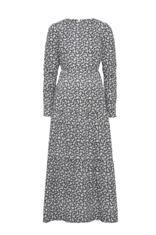 Dora Dress Navy Rosehip Print | Kjoler | Smuk - Dameklær på nett