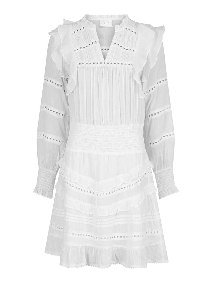 Harmoni S Voile Dress White
