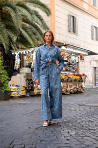 Elida Pant Denim Fiore