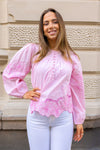 Elinor Blouse Lilac Chiffon