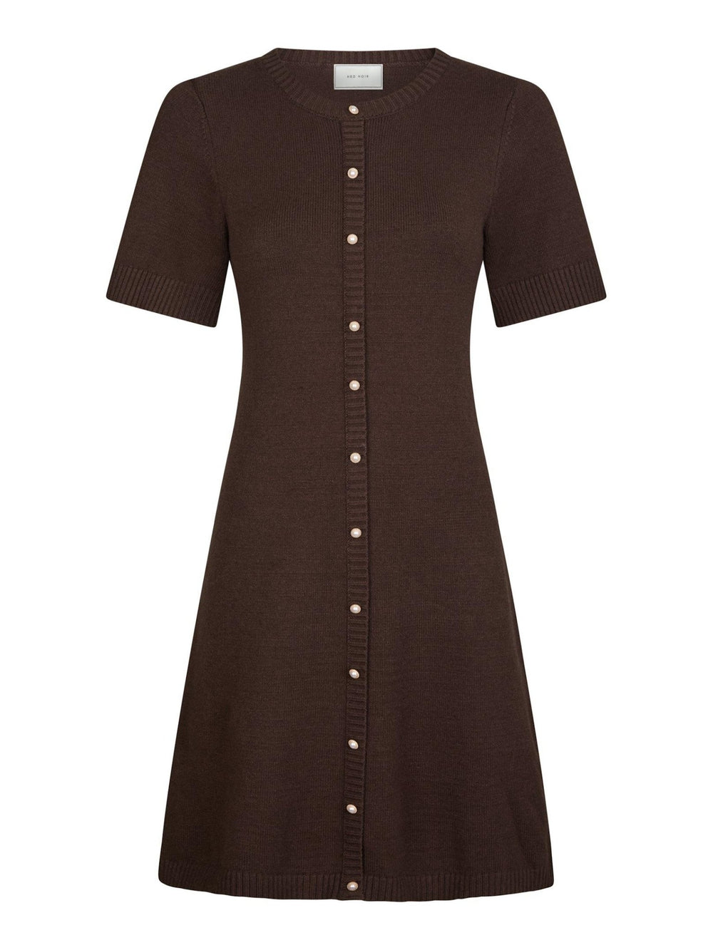 Elise Knit Dress Brown | Kjoler | Smuk - Dameklær på nett