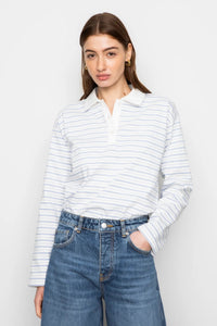 Elmer Polo Shirt Light Blue Stripe