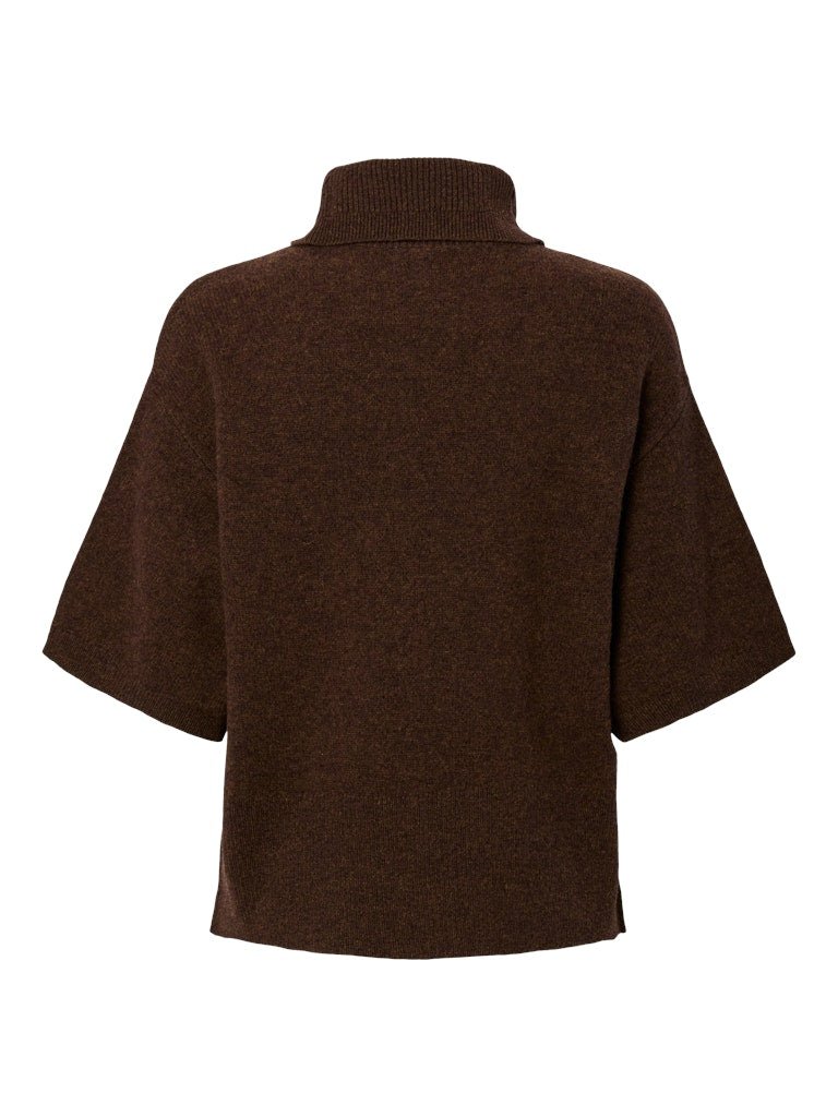 Emila 2/4 Wool Knit Pullover Chocolate Brown | Genser | Smuk - Dameklær på nett