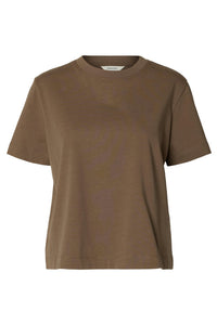 Essential SS Boxy Tee Chocolate Chip