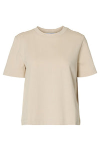 Essential Ss Boxy Tee Oatmeal
