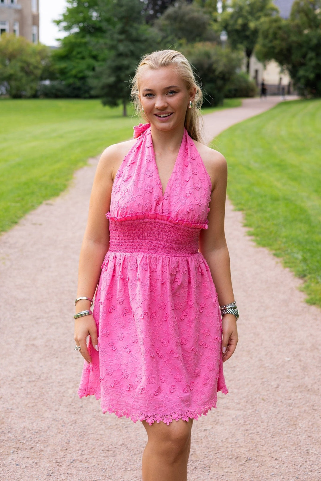 Evelyn Mini Dress Pink | Kjoler | Smuk - Dameklær på nett