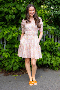 Fabienne Mini Dress Pink Petite