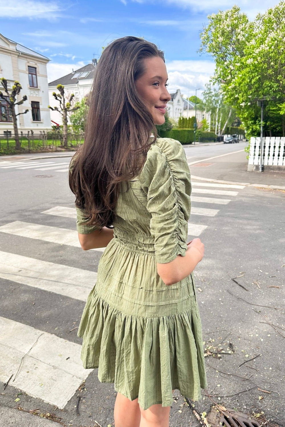 Fabienne Mini Dress Soft Sage | Kjoler | Smuk - Dameklær på nett