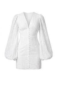 Florence Mini Dress White Embroidery
