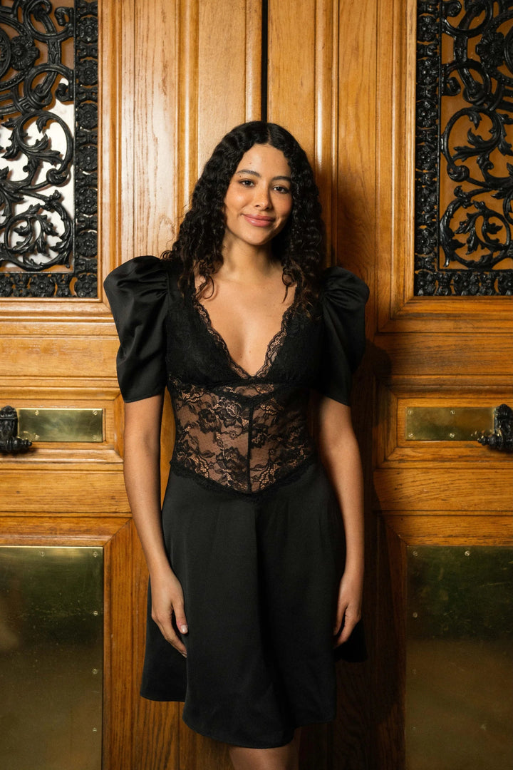 Francis Lace Mini Dress Black | Kjoler | Smuk - Dameklær på nett
