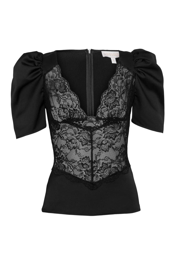 Francis Lace Top Black | Skjorter og bluser | Smuk - Dameklær på nett