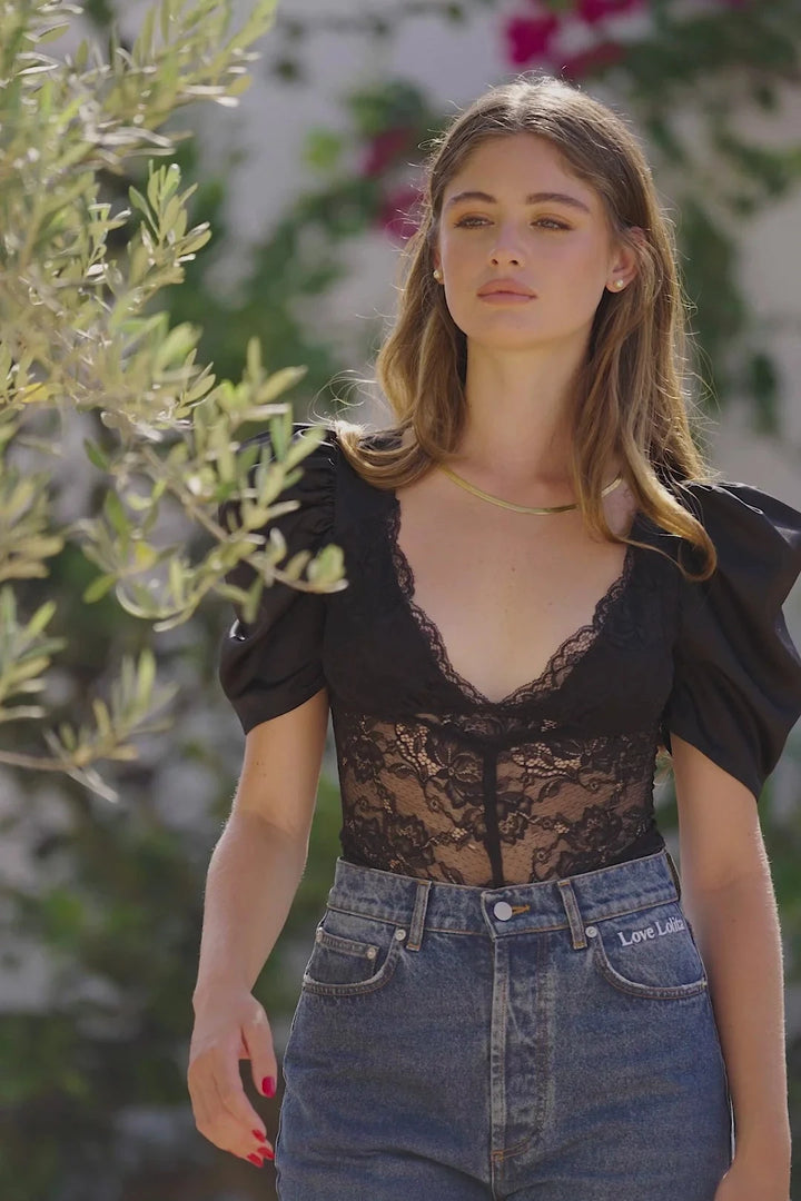 Francis Lace Top Black | Skjorter og bluser | Smuk - Dameklær på nett