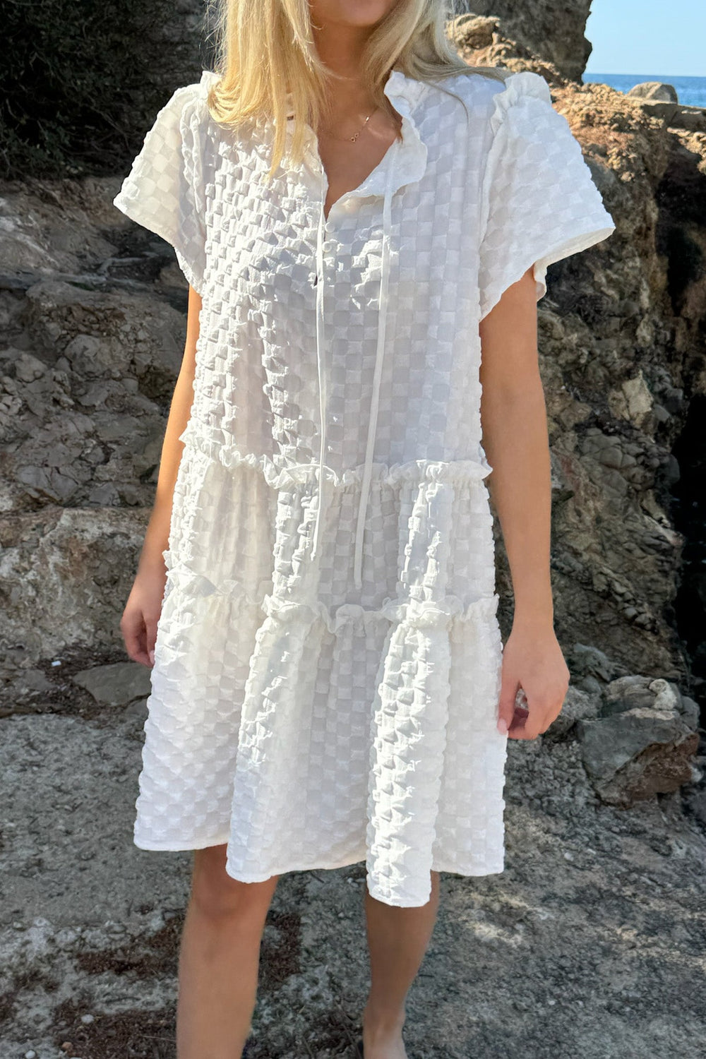Fridaic Dress White Bubble | Kjoler | Smuk - Dameklær på nett