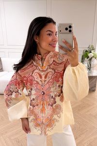 Frime Blouse Yellow Paisley