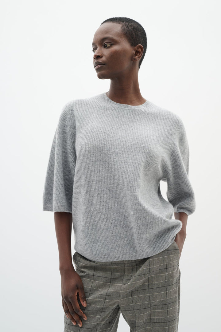 Garoiw Monika Oversize Tshirt Granite Melange | Genser | Smuk - Dameklær på nett