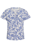 Gesinas T-Shirt Blue Dot Paisley Print