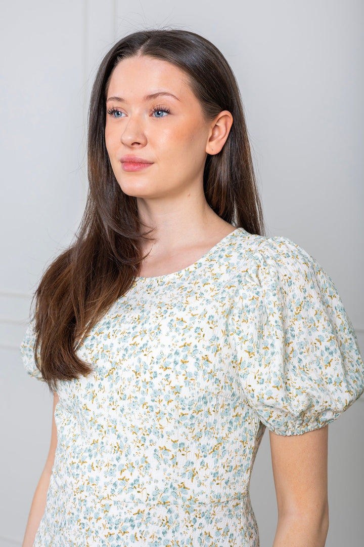 Gino Dress Pale Mint/Off White | Kjoler | Smuk - Dameklær på nett