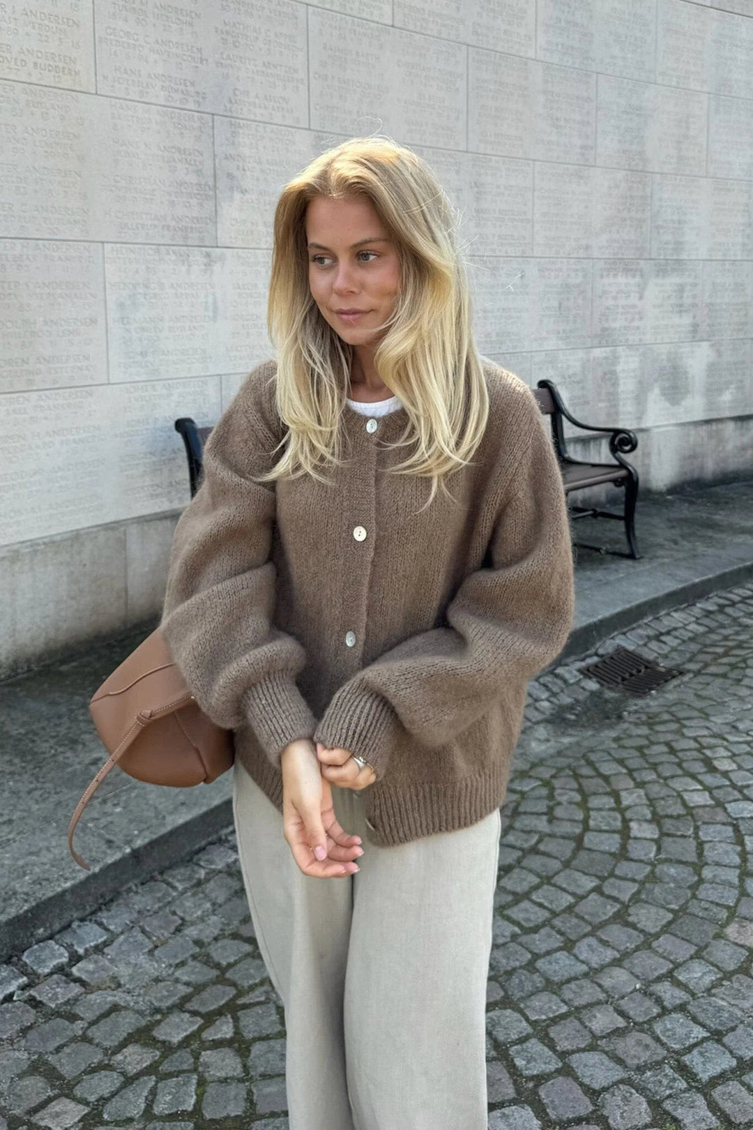 Ida Cardigan Camel | Genser | Smuk - Dameklær på nett