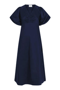 Illana Poplin Dress Navy