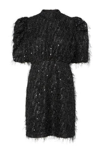 Ilza 2/4 Sequin Dress Black