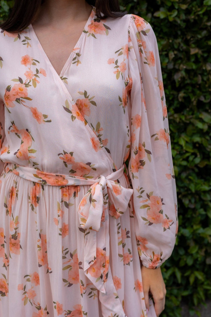 Ingrid Maxi Dress Peach Bloom | Kjoler | Smuk - Dameklær på nett