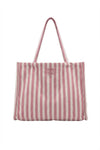 Ivy Tote Bag Light Pink Stripe