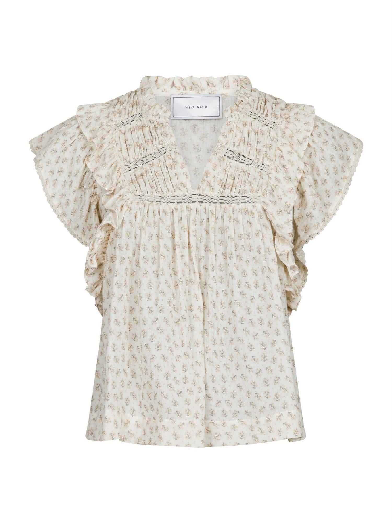 Neo Noir - Jayla Basic Blossom Top - Creme
