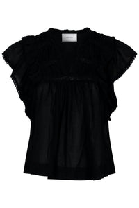 Jayla S Voile Top Black