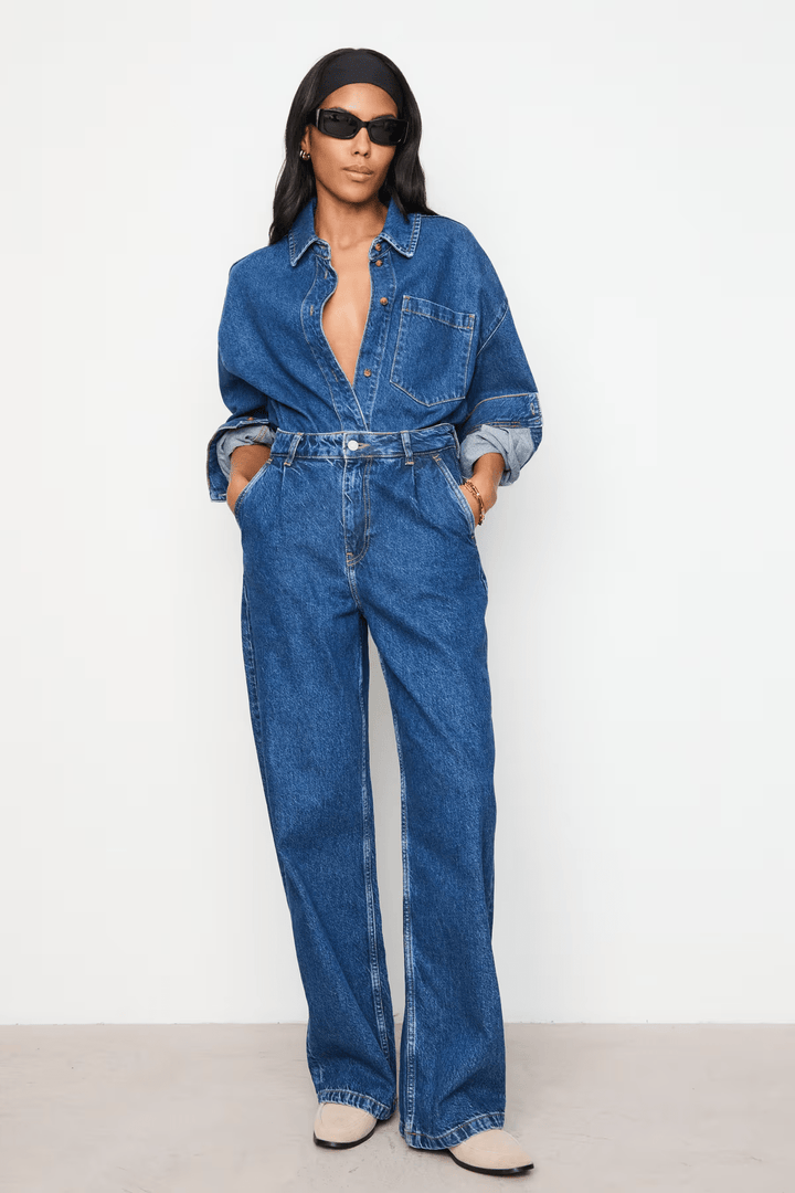 Joshua Jeans Washed Dark Blue | Bukser | Smuk - Dameklær på nett