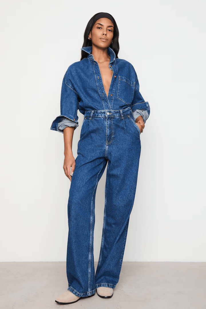 Joshua Jeans Washed Dark Blue | Bukser | Smuk - Dameklær på nett