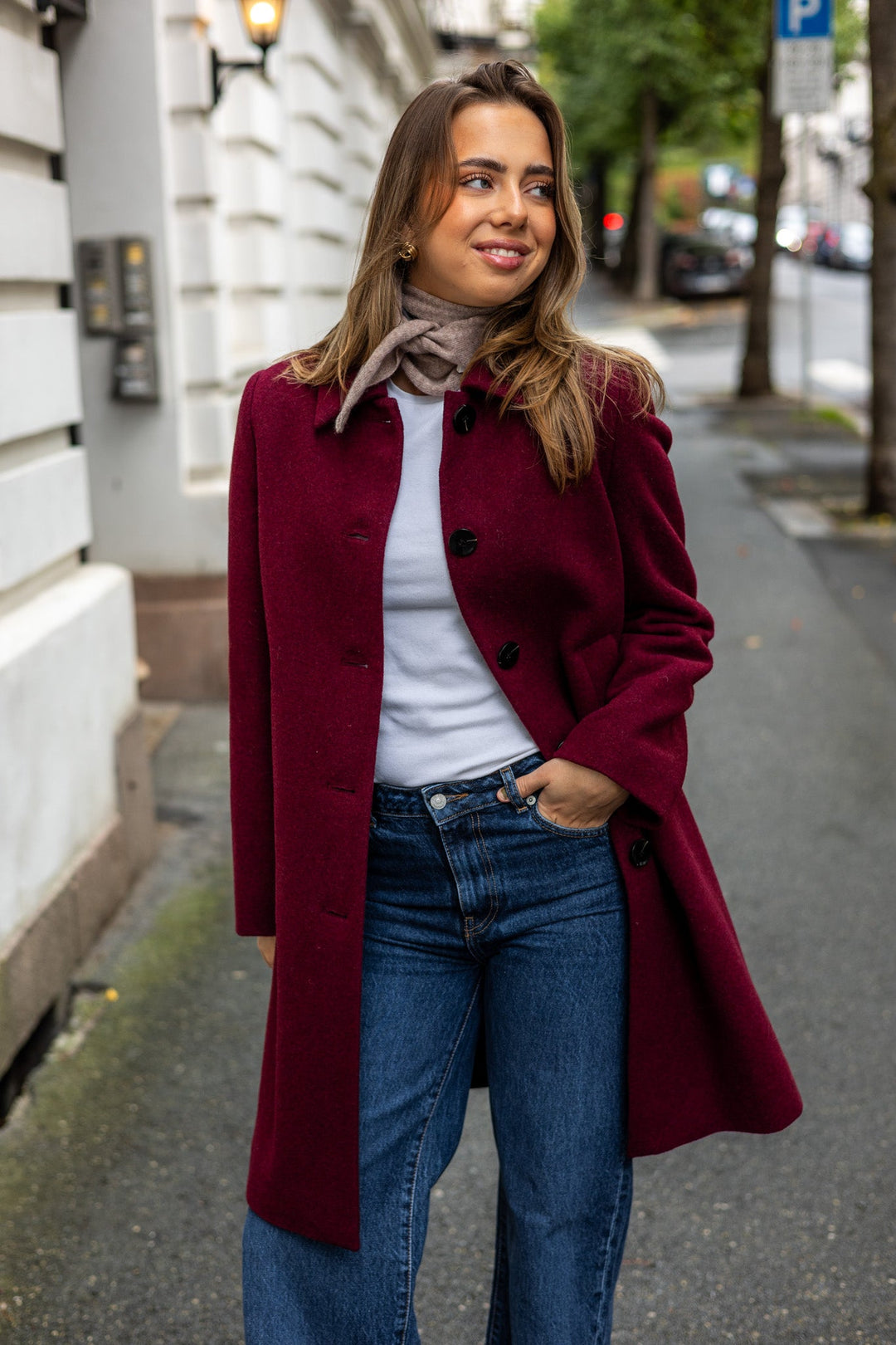 Kamillas Outerwear Tawny Port Melange | Yttertøy | Smuk - Dameklær på nett