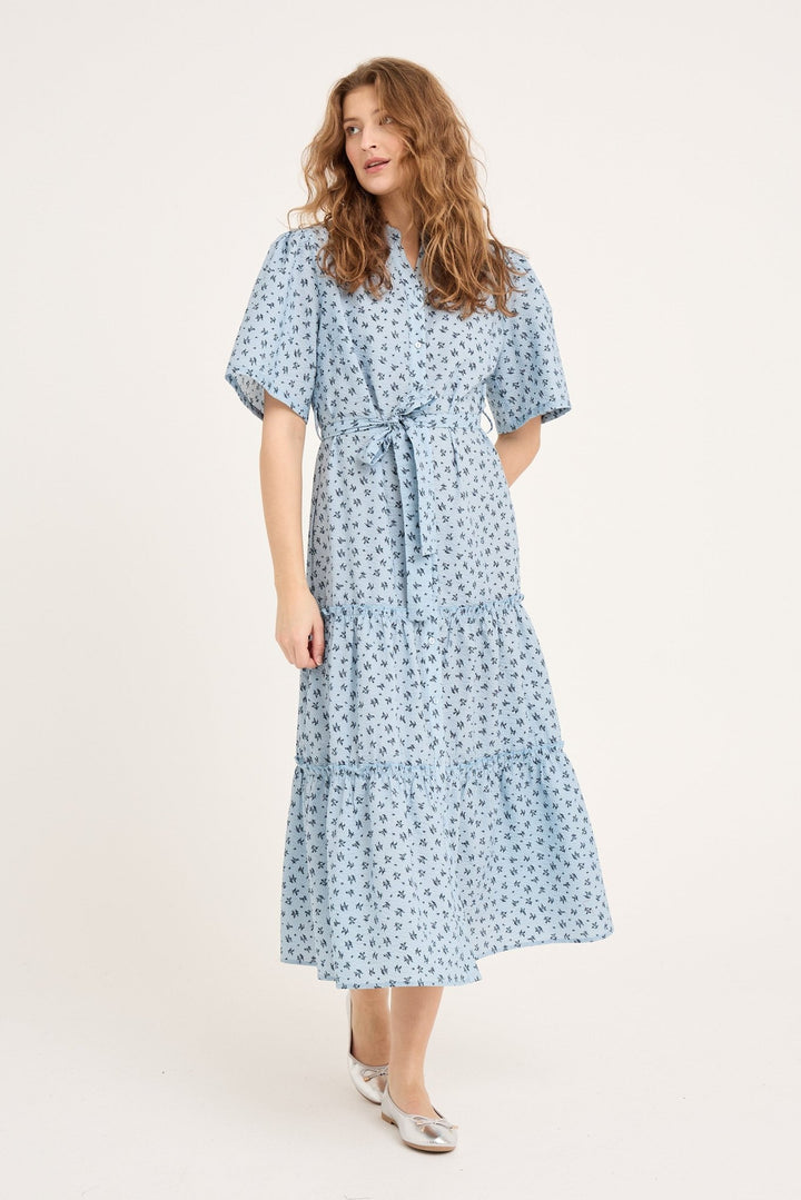 Kate New Long Dress Blue/Navy | Kjoler | Smuk - Dameklær på nett