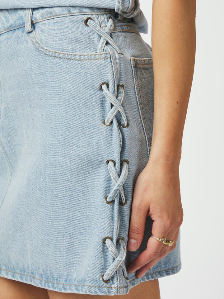 Kessia Braid Skirt Blue | Skjørt | Smuk - Dameklær på nett