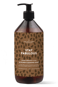 Kitchen Cleaning Soap 1000Ml - Stay Fabulous (Tijgerprint) Brown