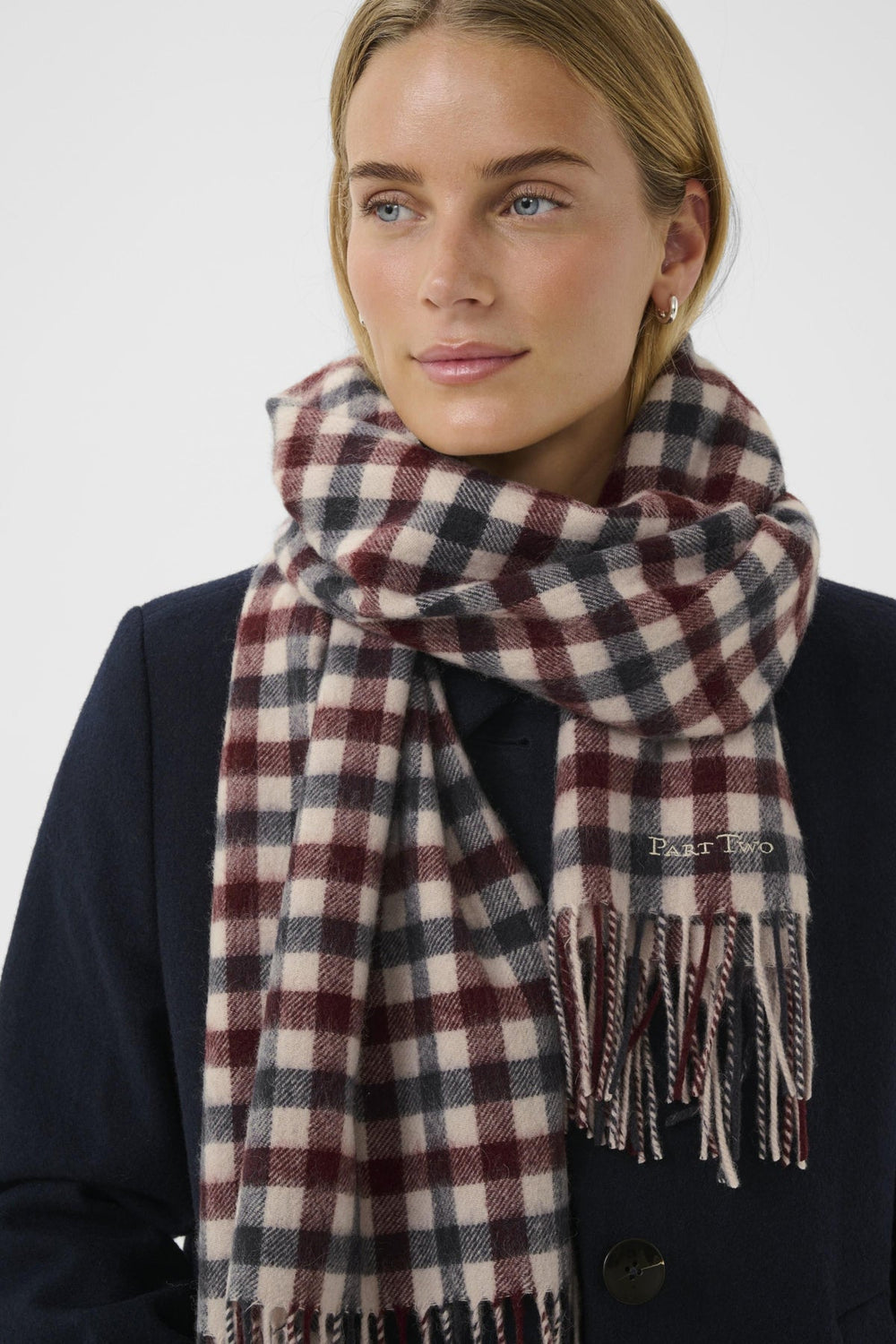Kitha Scarf Tawny Port Check | Accessories | Smuk - Dameklær på nett