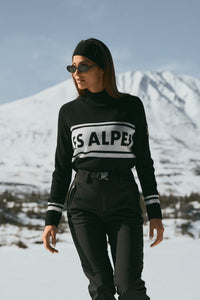 Les Alpes Knitted Sweater Black
