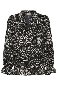 Libertyiw Blouse Black Faded Dot
