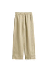Linen Blend Pull On Pants Oat Beige