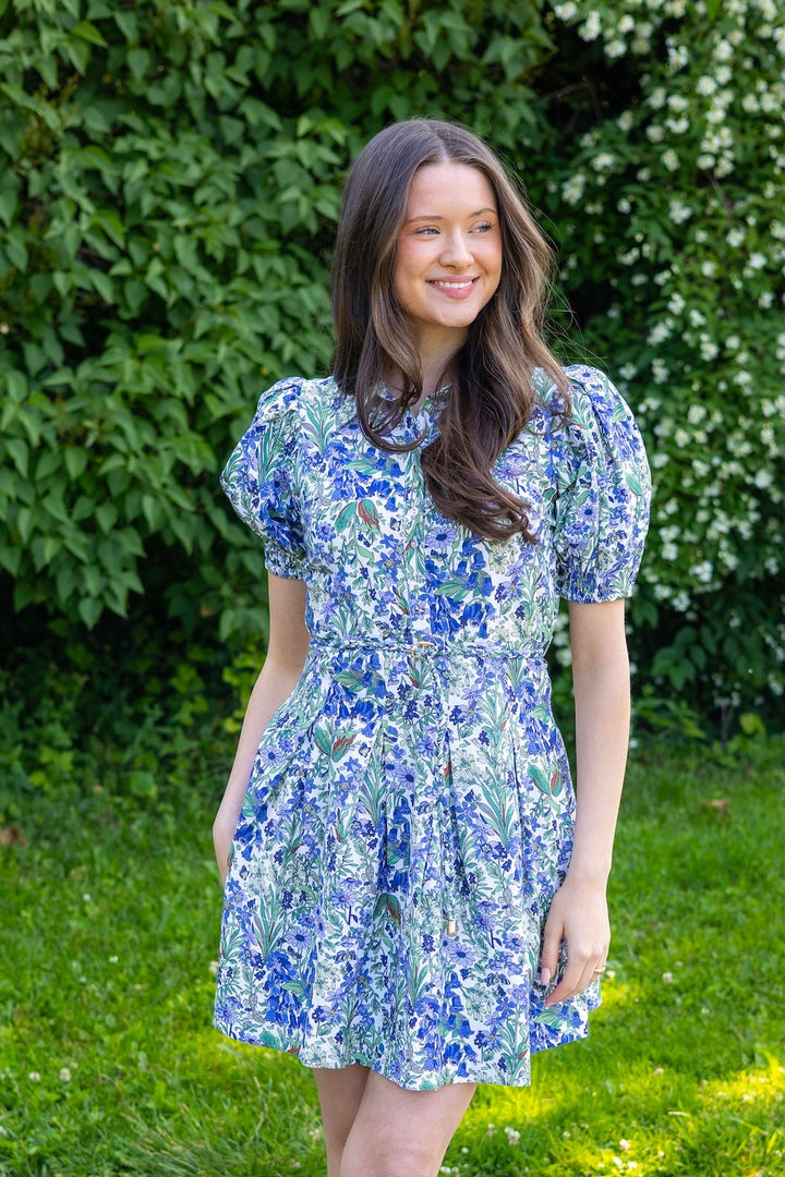 Linen Mini Dress Flora | Kjoler | Smuk - Dameklær på nett