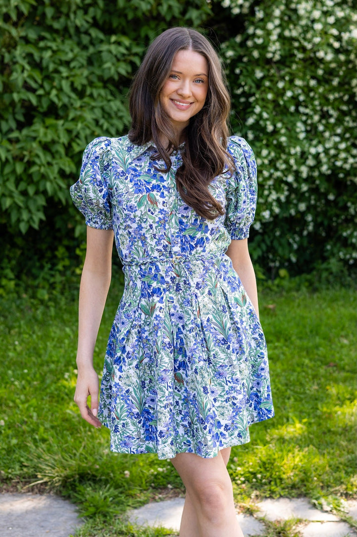 Linen Mini Dress Flora | Kjoler | Smuk - Dameklær på nett